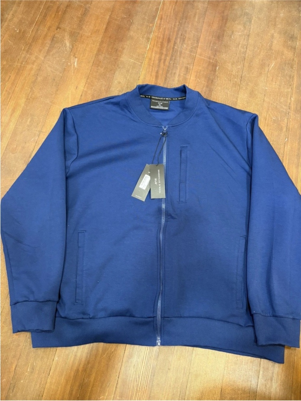 Shaquille O'neal Men's Blue Full Zip Stretch Jacket Size 4XL Heavy Item